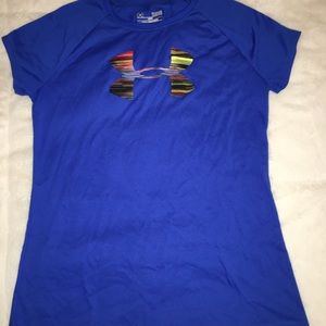Girls Under Armour dry fit t shirt size large